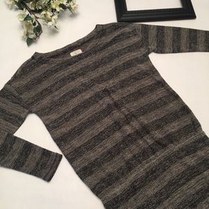Lou & Grey long sleeve striped dress size small